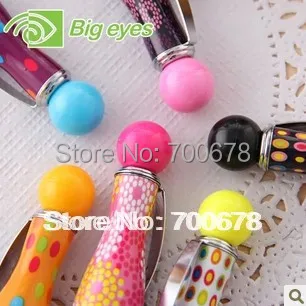 24 шт./лот стиль креативные Канцтовары мини Боулинг шариковая ручка 0 7 мм синие