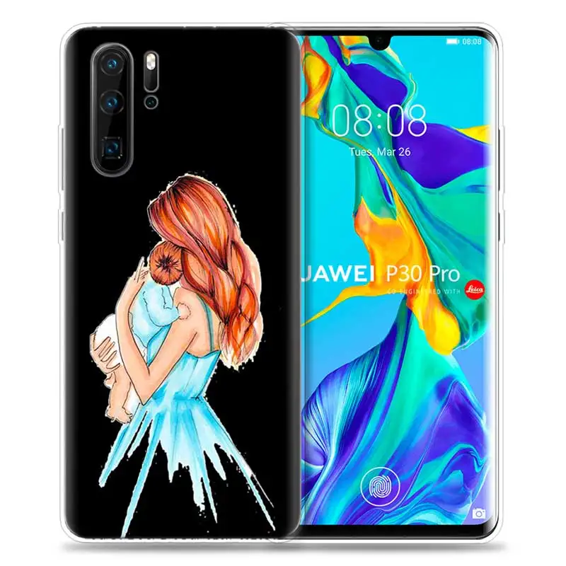 HP-01 Чехол для huawei P30 P20 P10 P9 mate 10 20 Lite Pro, сумка для мобильного телефона P Smart Z Plus, мама и ребенок, папа P8 P30Pro P20lite - Цвет: HP-01