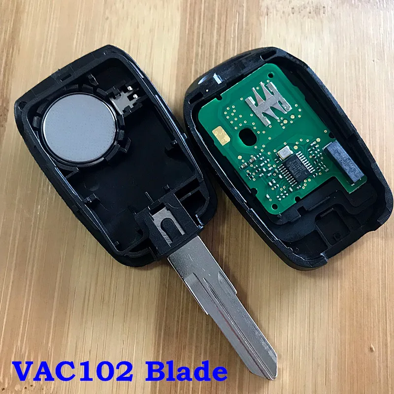 Новый автомобильный ключ с 2 кнопками дистанционного управления 433 мгц чипом PCF7961M