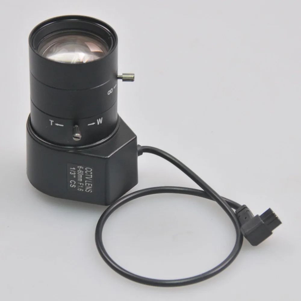 6 60 мм 1/3 &quotCCTV объектив Авто Ирис ручной зум фокус CS крепление для камеры