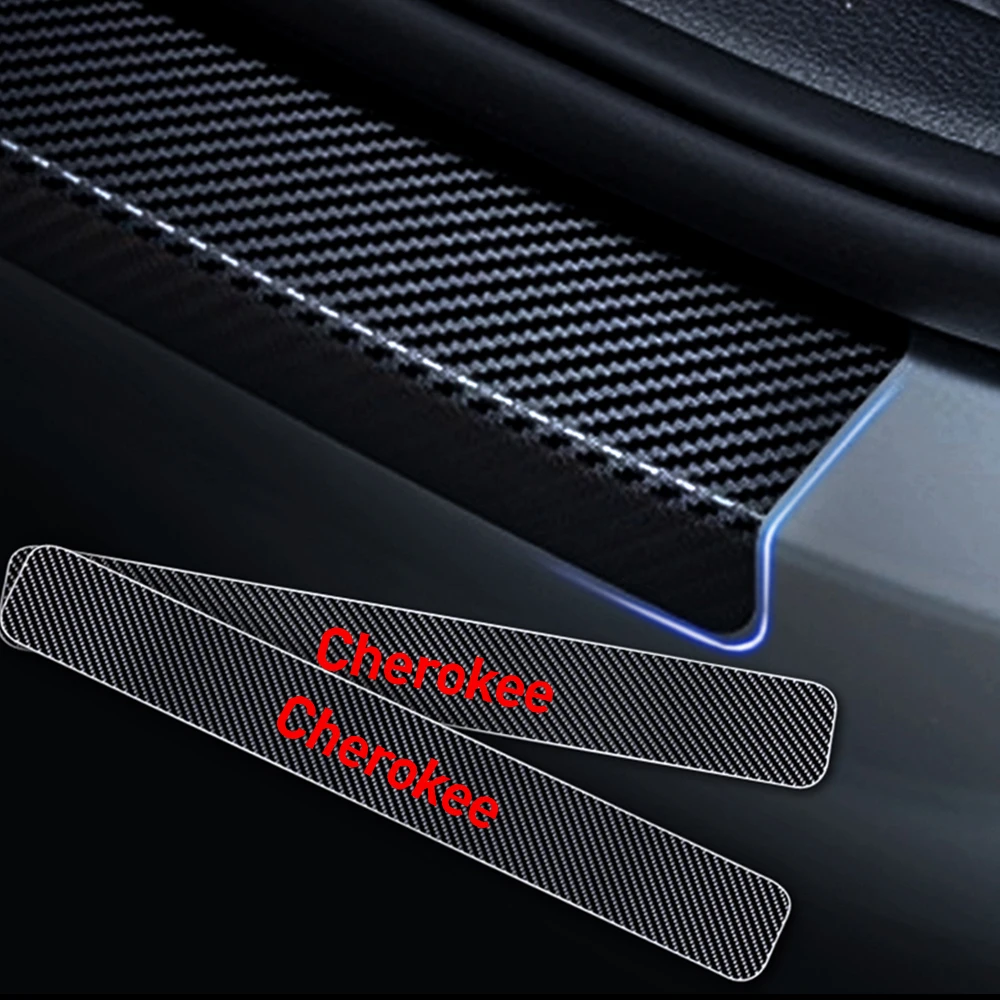Порога 4D углеволоконная виниловая Стикеры для JEEP Cherokee гладиаторы J12 LIBERTY