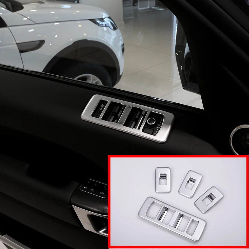 4 шт. для Land Rover Range Rover Sport- автомобильные аксессуары АБС хромированная на окно лифт переключатель рамка Крышка отделка
