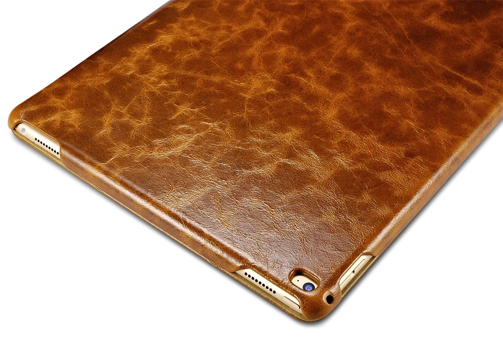 Роскошный смарт-чехол из натуральной вощеной кожи для iPad Pro 12,9 /, чехол с функцией автоматического пробуждения и сна, флип-чехол с подставкой для iPad Pro 12,9