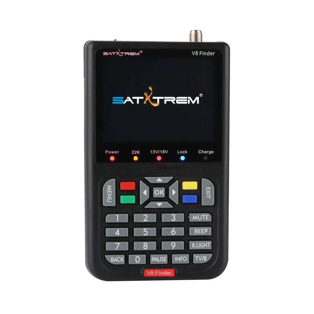 Black Satxtrem DVB-S2 V8 Finder HD цифровой спутниковый Finder с 3,5 дюймовым ЖК-дисплеем MPEG-4 Satfinder аналог V8 Finder - Цвет: Black