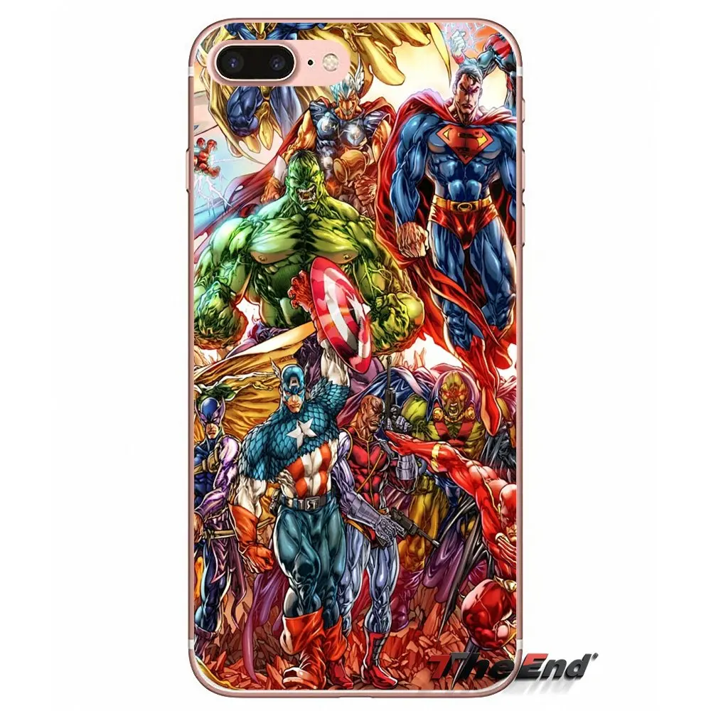 Мстители из комиксов Marvel супергерой мягкий чехол для Samsung Galaxy S9 Plus Note 8 One oneplus 5T Meizu