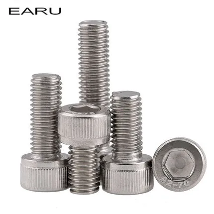 

1 pieces M12*75 mm 304 Stainless Steel Hexagon Hex Hexagonal Socket Plug Head Cap DIN912 Standard Screw Bolt