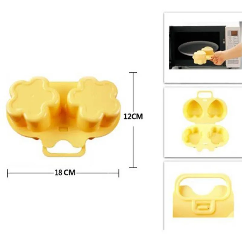 

Egg Tool Mini Microwave Cooker Portable Breakfast Mould Love Flower Shaped Round Cake Mold Kitchen Cooking Tools
