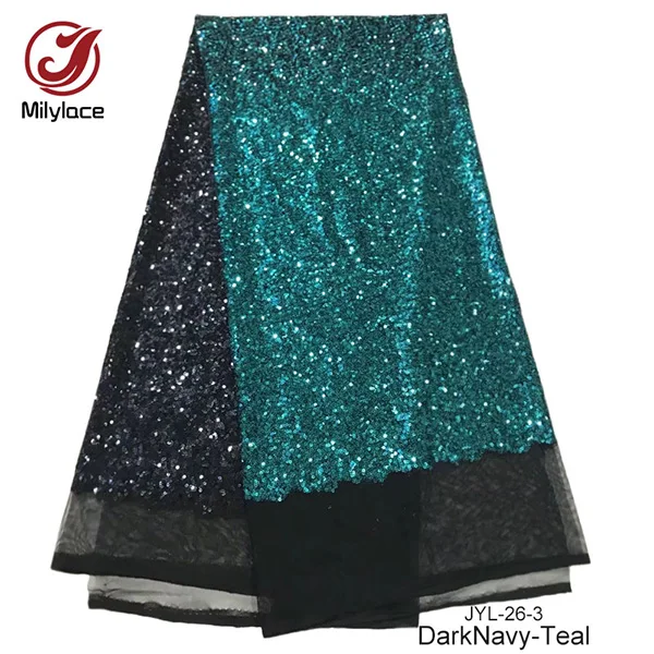 Milylace French Lace Fabric With Sequins Embroidery Multicolors African Tulle High Quality For Wedding Party JYL-26 | Дом и сад