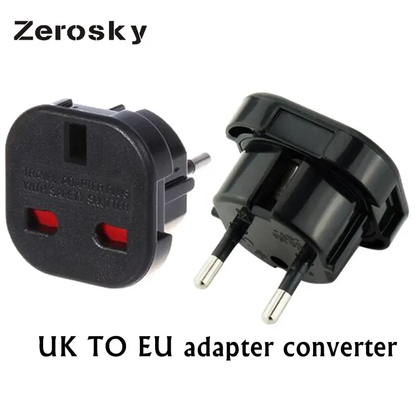 Zerosky Великобритания в ЕС Европейский Универсальный адаптер для зарядки Aadapter