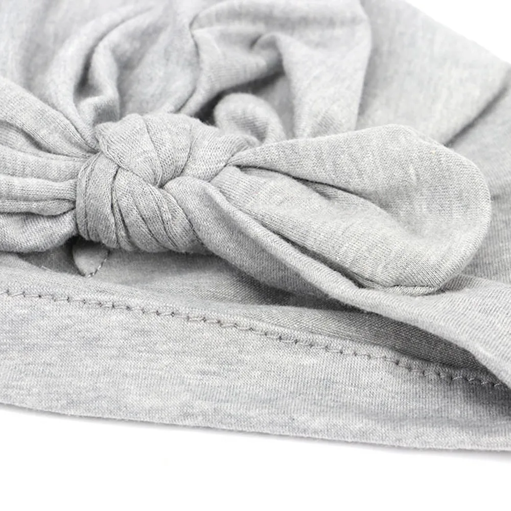 Бант с кроличьими ушками для новорожденных девочек и мальчиков хлопковая