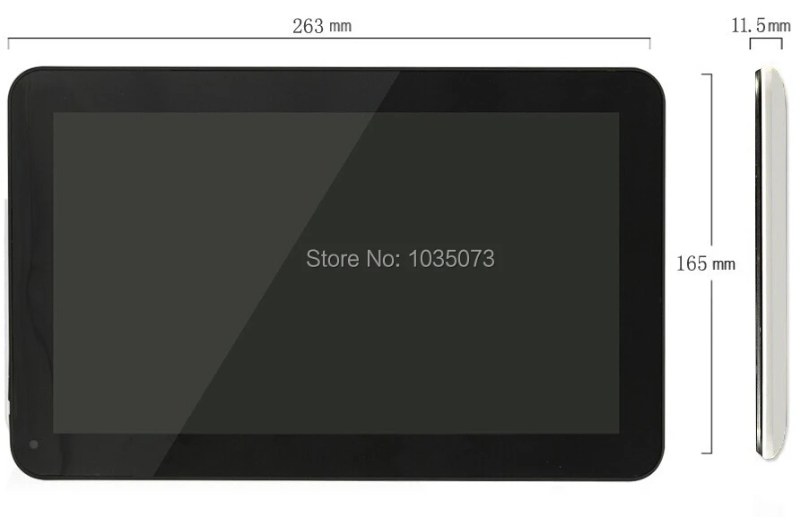 10 дюймов Allwinner A33 Quad Core Bluetooth Android 4.4 Мини Планшетных ПК Pad 1 ГБ RAM 16 Г Wi-Fi Двойная