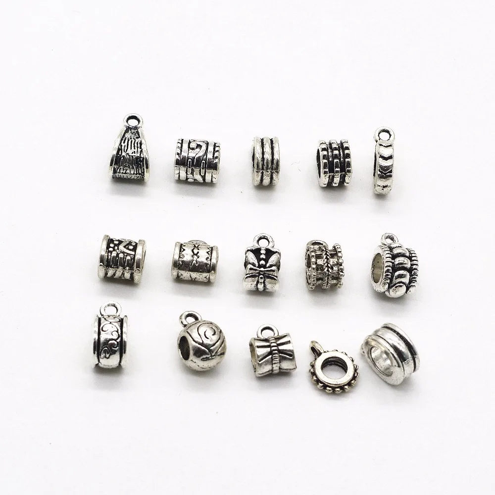 Бусины из цинкового сплава для самостоятельной сборки 30 шт. Европейский разъем