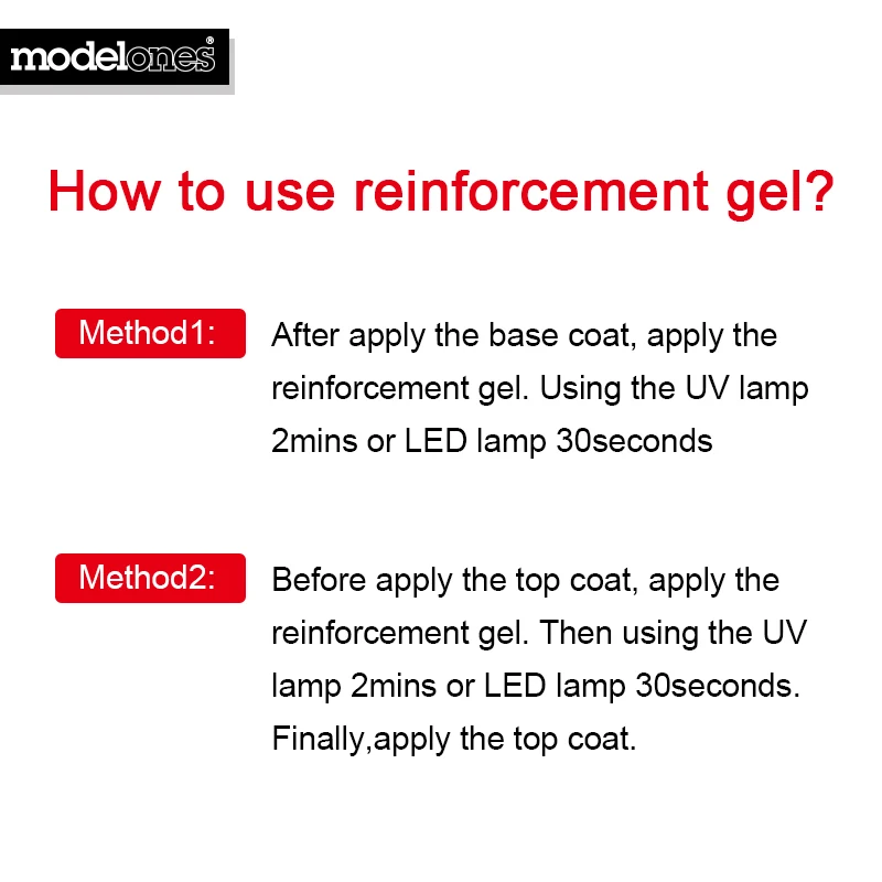 Укрепляющий Гель лак для ногтей Modelones УФ Базовое покрытие праймер верхнее гель