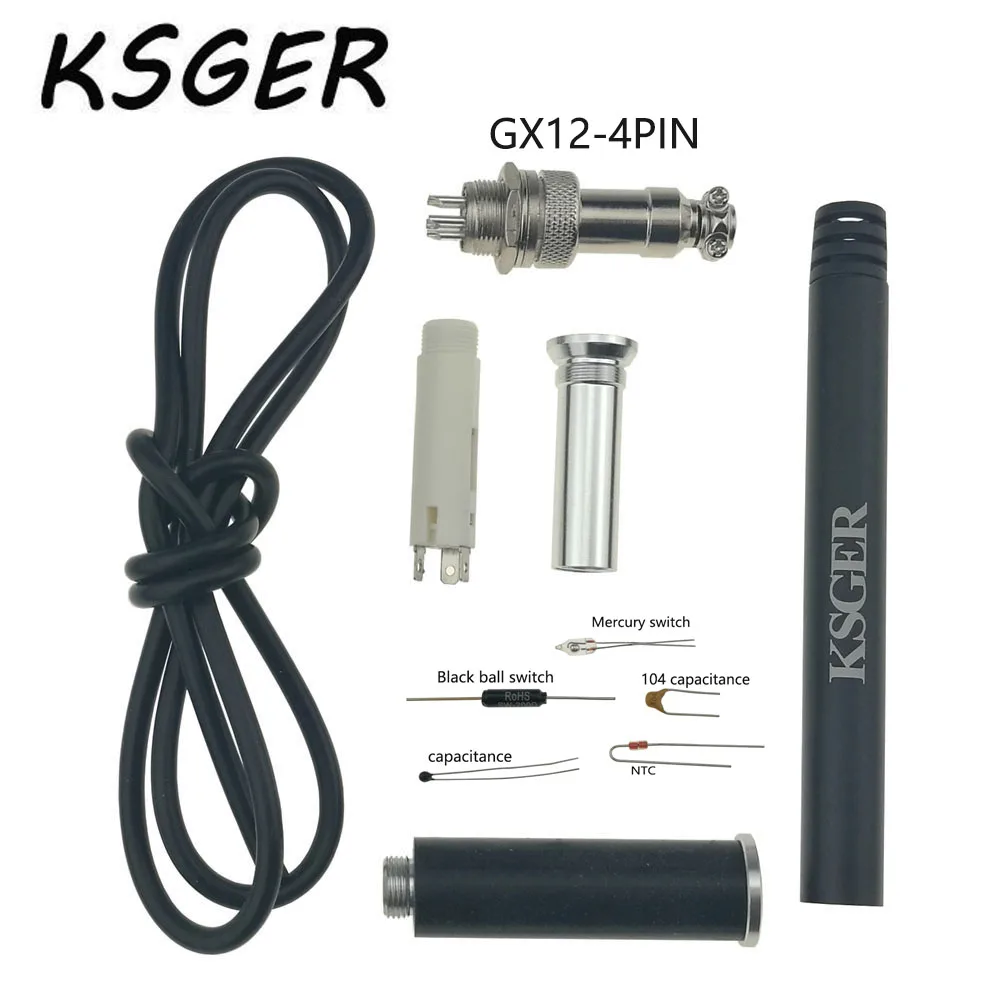 KSGER T12-9501 металлический сплав 9501 паяльник ручка DIY наборы для STC/STM32 OLED 951 мини 942/941 станция ручка запчасти