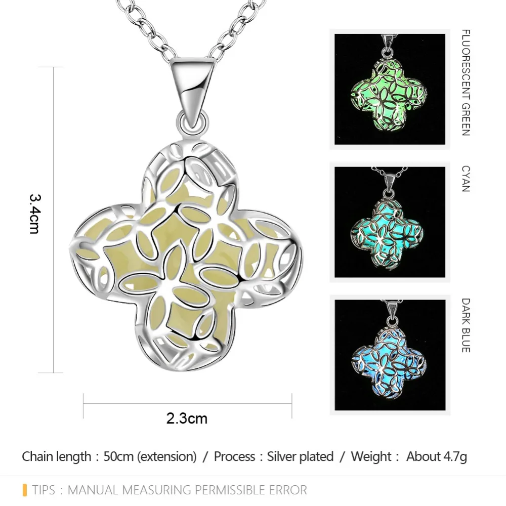 ZMT Цинковый Сплав Мужская Подвески Световой Зеленый Волшебный Крест Полый