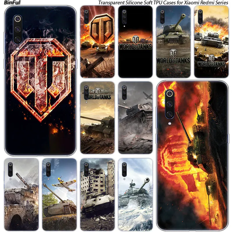 Горячая world of tanks силиконовый чехол для Xiaomi Pocophone F1 9T 9 9SE 8 A2 Lite A1 A2 Mix3 Redmi K20 7A Note 4 4X5 6 7 Pro S2 крышка