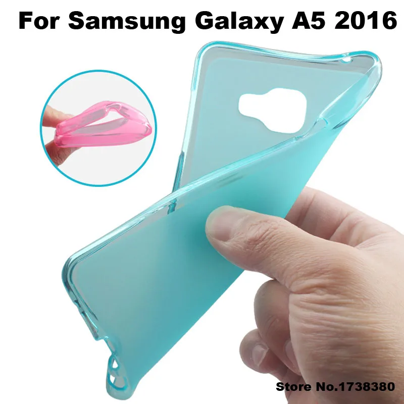 Чехол для Samsung Galaxy A5 2016 5 2 дюймовый Матовый ТПУ мягкий чехол телефона задней
