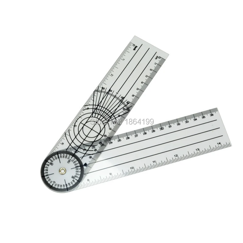 5 шт./лот! Медицинская линейка угловая Гониометр спинномозговой ПВХ