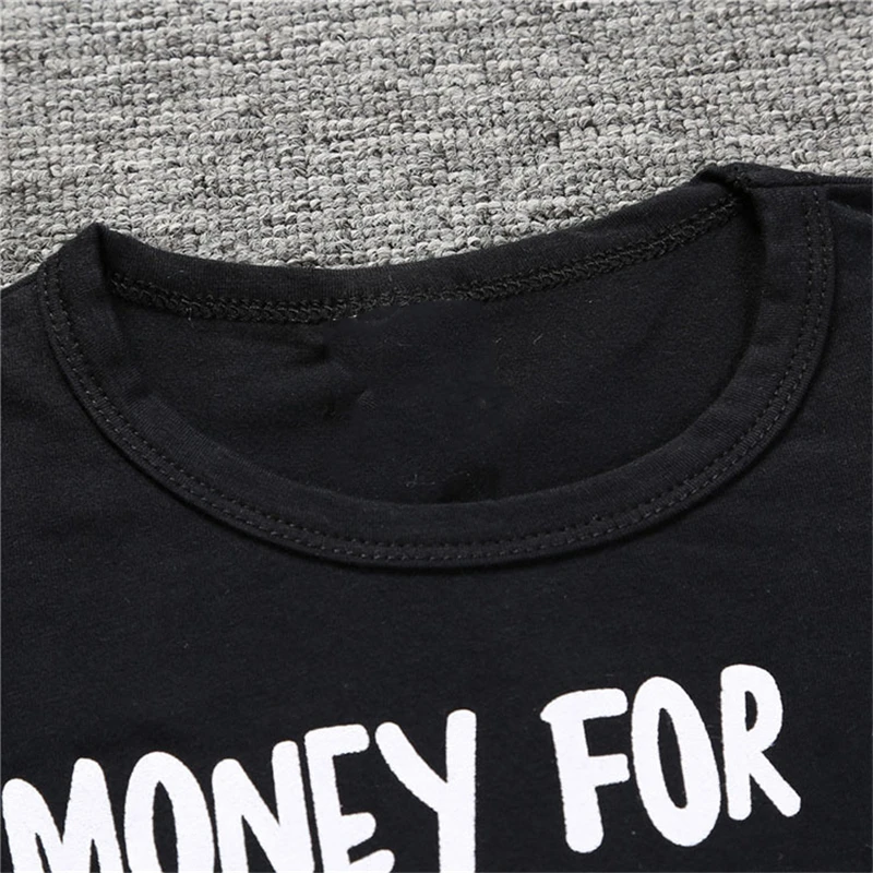 Комплект летней одежды для малышей из 2 предметов модная футболка с длинными