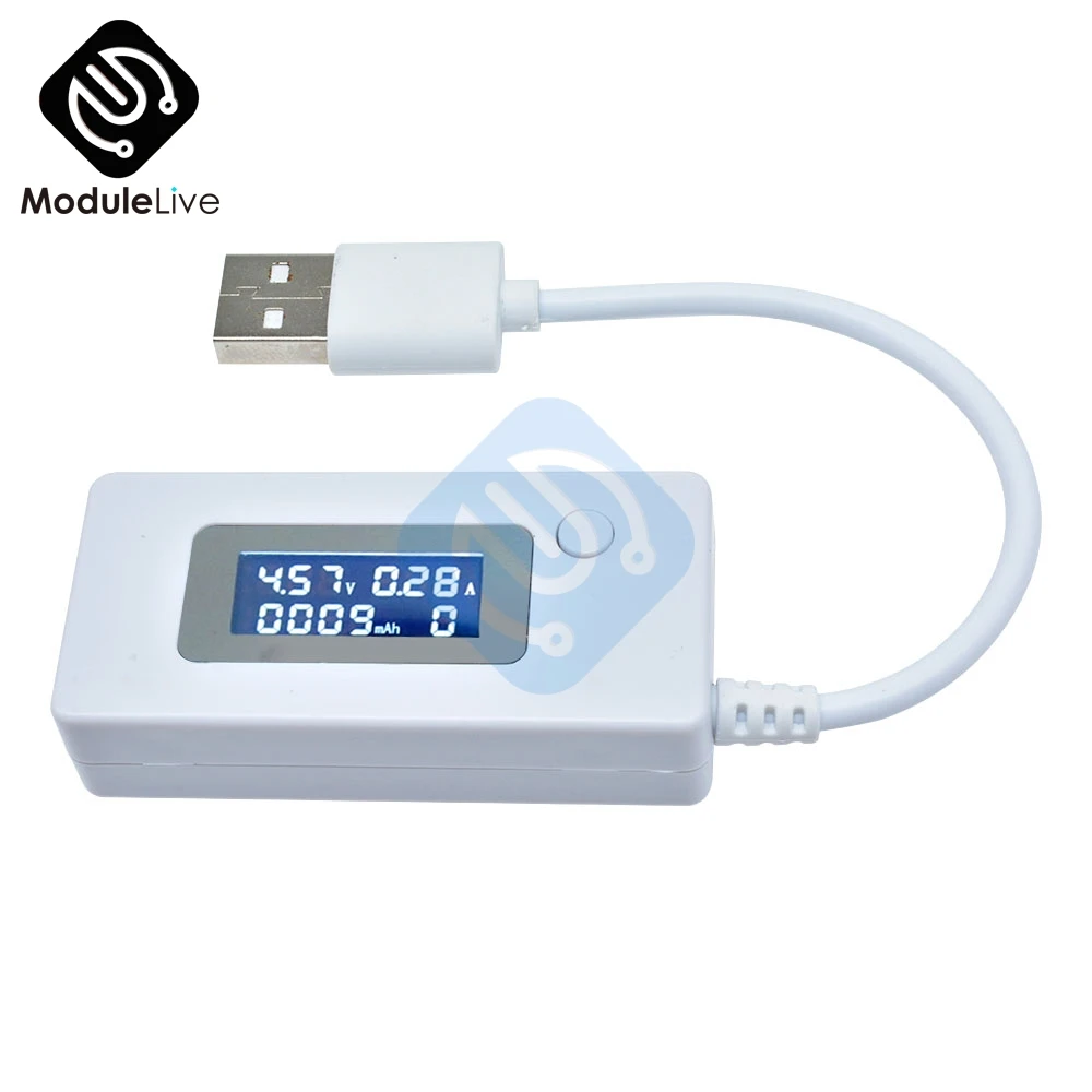 USB детектор с ЖК дисплеем вольтметр амперметр для мобильного зарядного