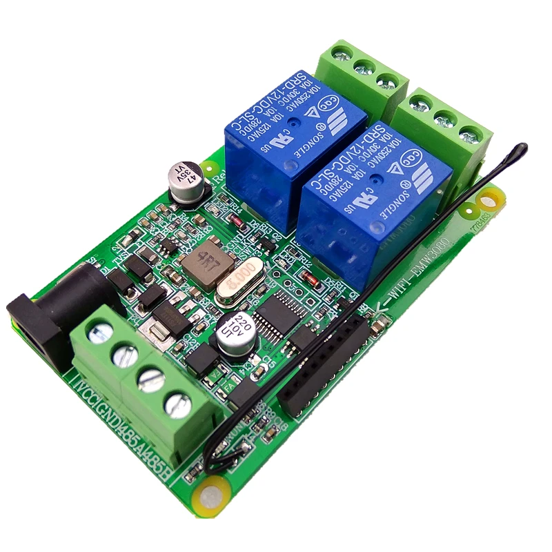 2 полосное реле Modbus RTU цифровых входа 485 Wi Fi температура 24 В|Детали и аксессуары для