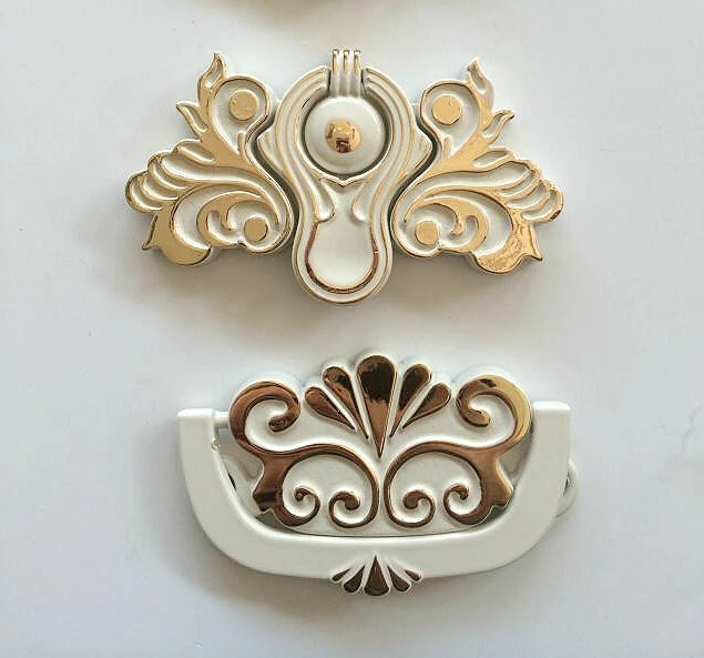 Европейский роскошный элегантный дизайн ручка для шкафа цвета слоновой кости