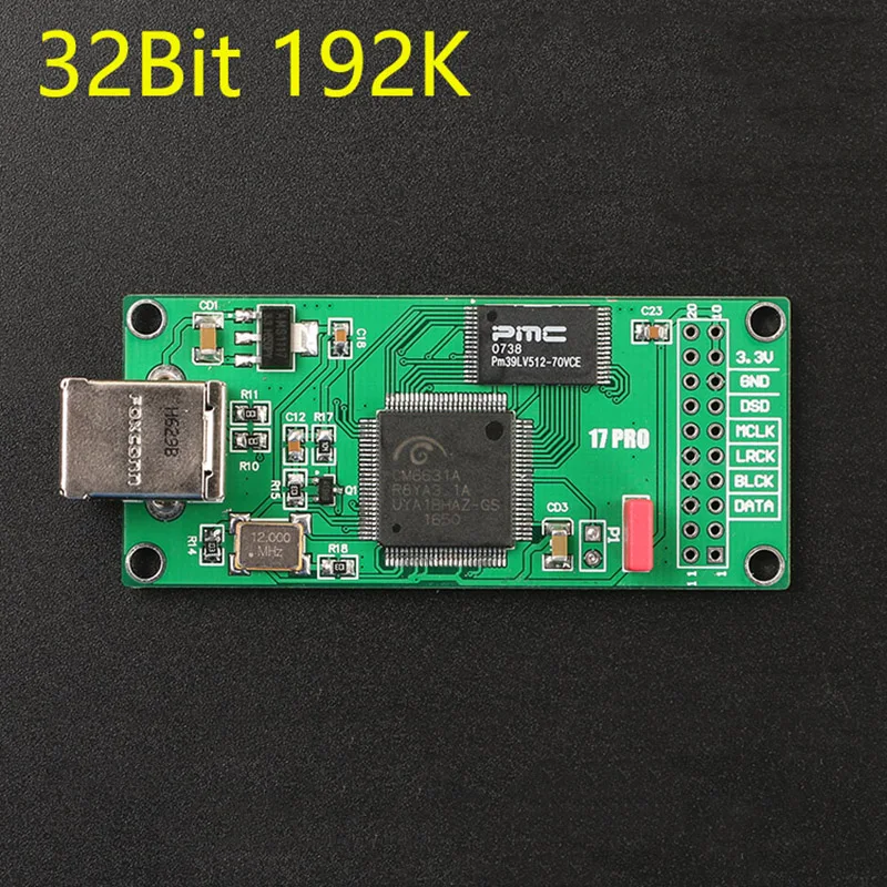 HIFI CM6631 CM6631A цифровой интерфейс 32 бит 192K звуковая карта USB к ies IIS совместимый Amanero декодер DAC