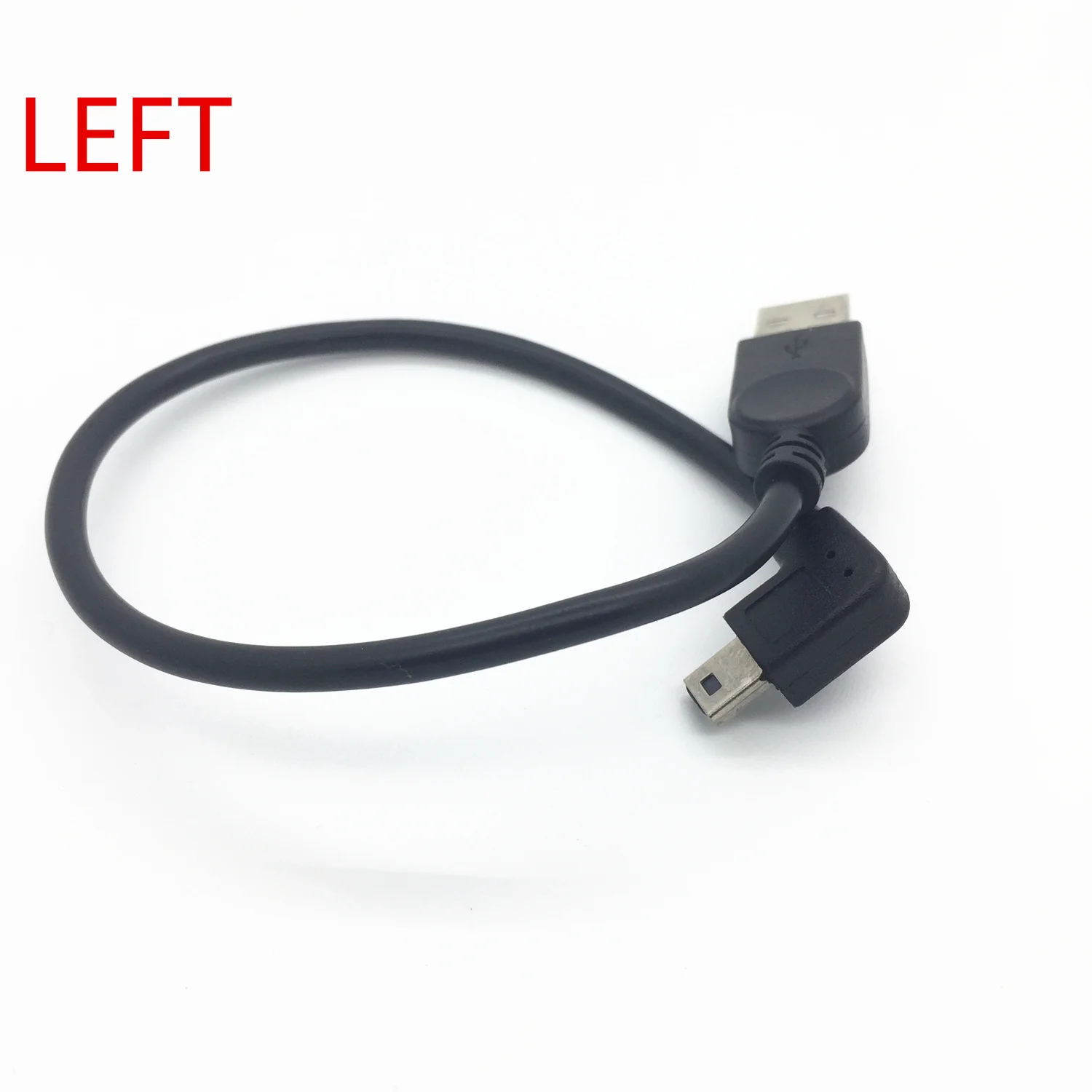 90 градусов левый угол Тип USB Женский к Мини B (Папа) 5 контактный кабель