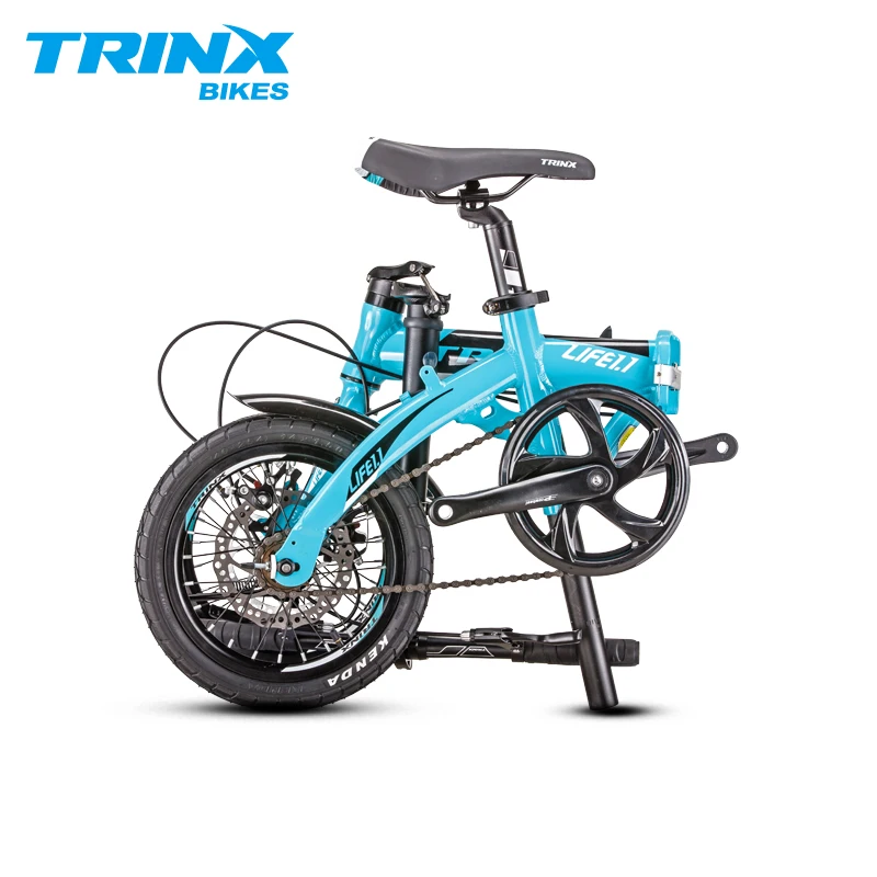 Складной велосипед TRINX 14 дюймов алюминиевый сплав дисковые тормоза F/R компактный