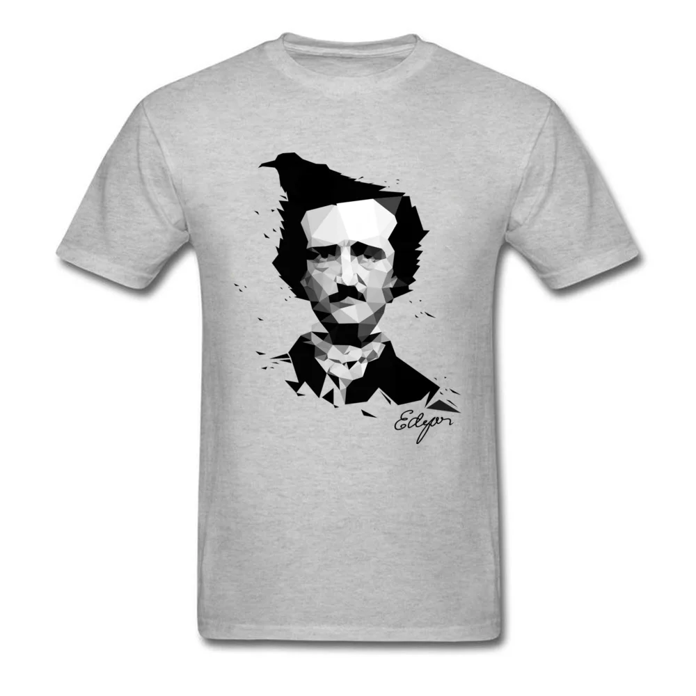 Edgar Allan футболка Poe мужские футболки с геометрическим рисунком Ворон одежда для