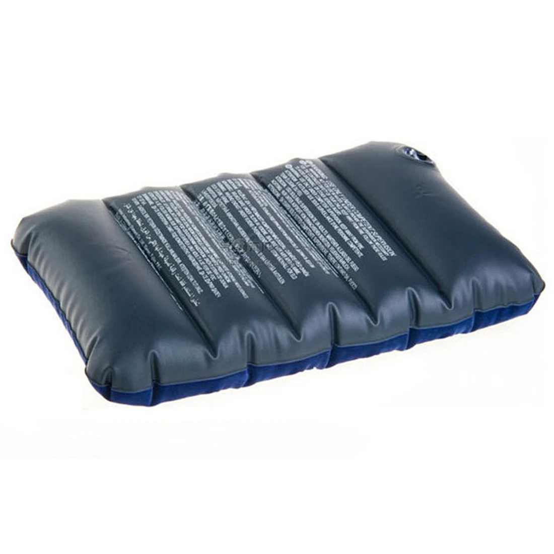 Portable Folding Air Inflatable Pillow Flocking Cushion for Travel Plane 46*30cm | Дом и сад
