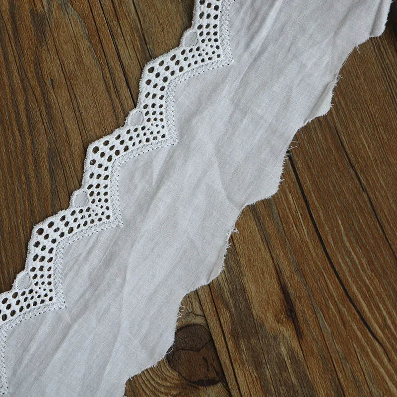Cotton Lace Ribbon White 5Yards DIY Handmade Wedding Party Craft Gift Packing Patchwork Crocheted | Дом и сад