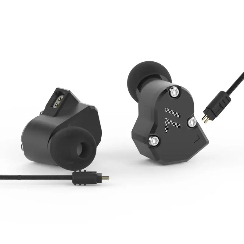 Новейшая гибридная технология Revonext QT2 2DD + 1BA наушники HIFI Bass Monito для бега
