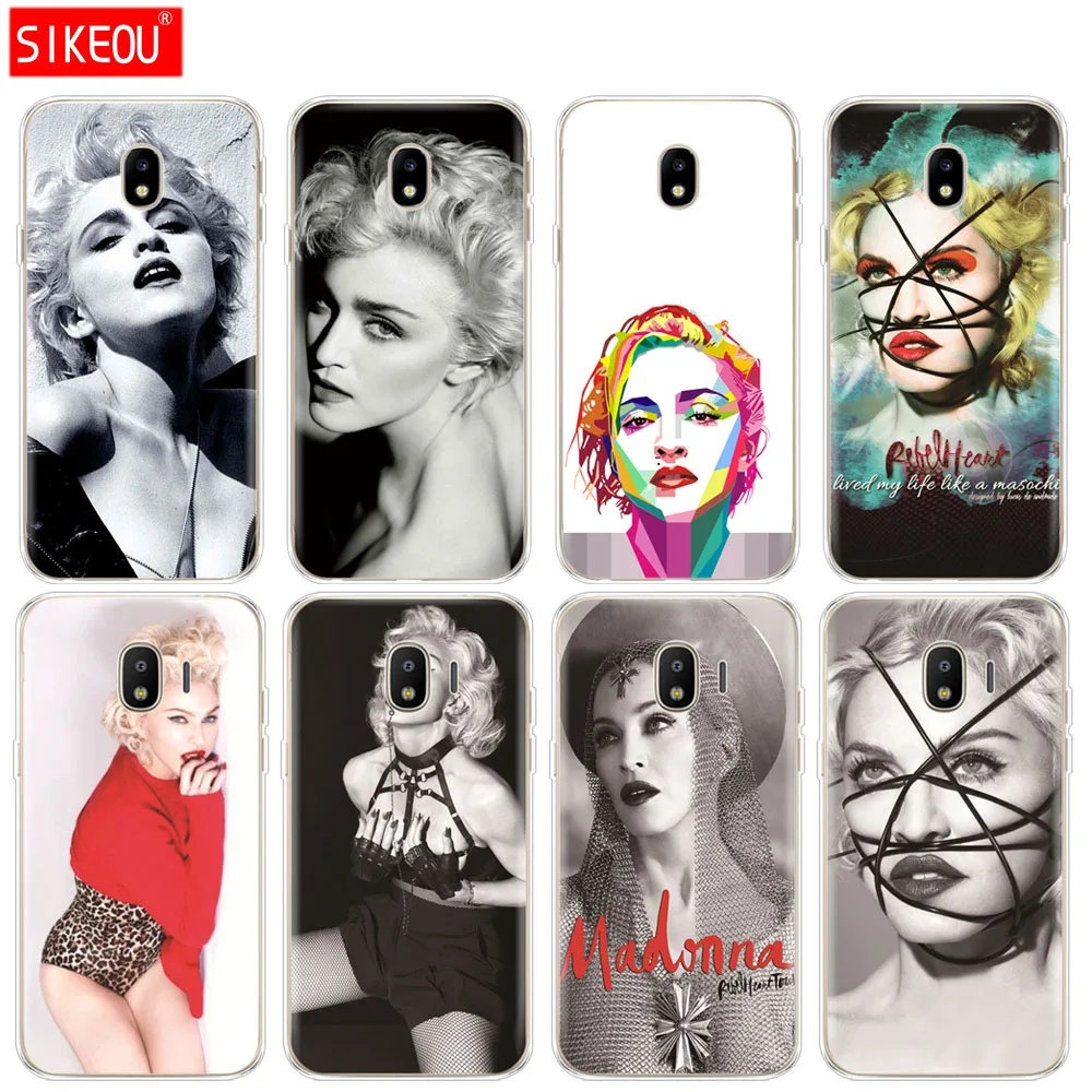 Силиконовый чехол для телефона Samsung Galaxy J3 J5 J7 2017 J330 J530 J730 PRO j2 2018 Singer Madonna|Бамперы| |