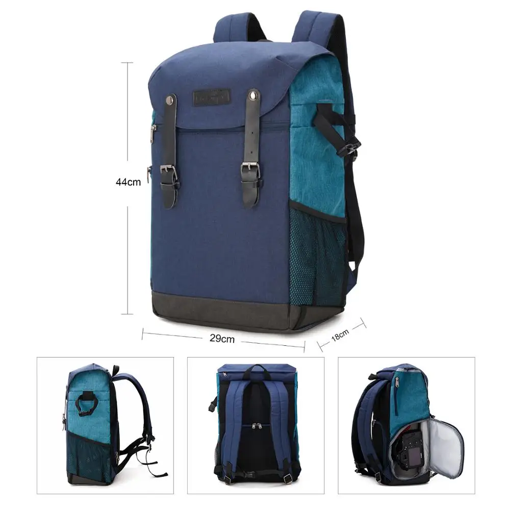 BAGSMART для мужчин многофункциональная камера рюкзак DSLR сумка 15 6 ноутбуки