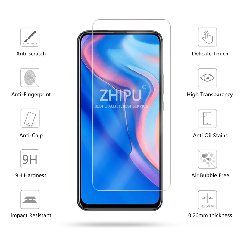 2 шт закаленное стекло для Huawei Y9 Prime 2019 Защитная пленка экрана 2.5D 9H | Мобильные