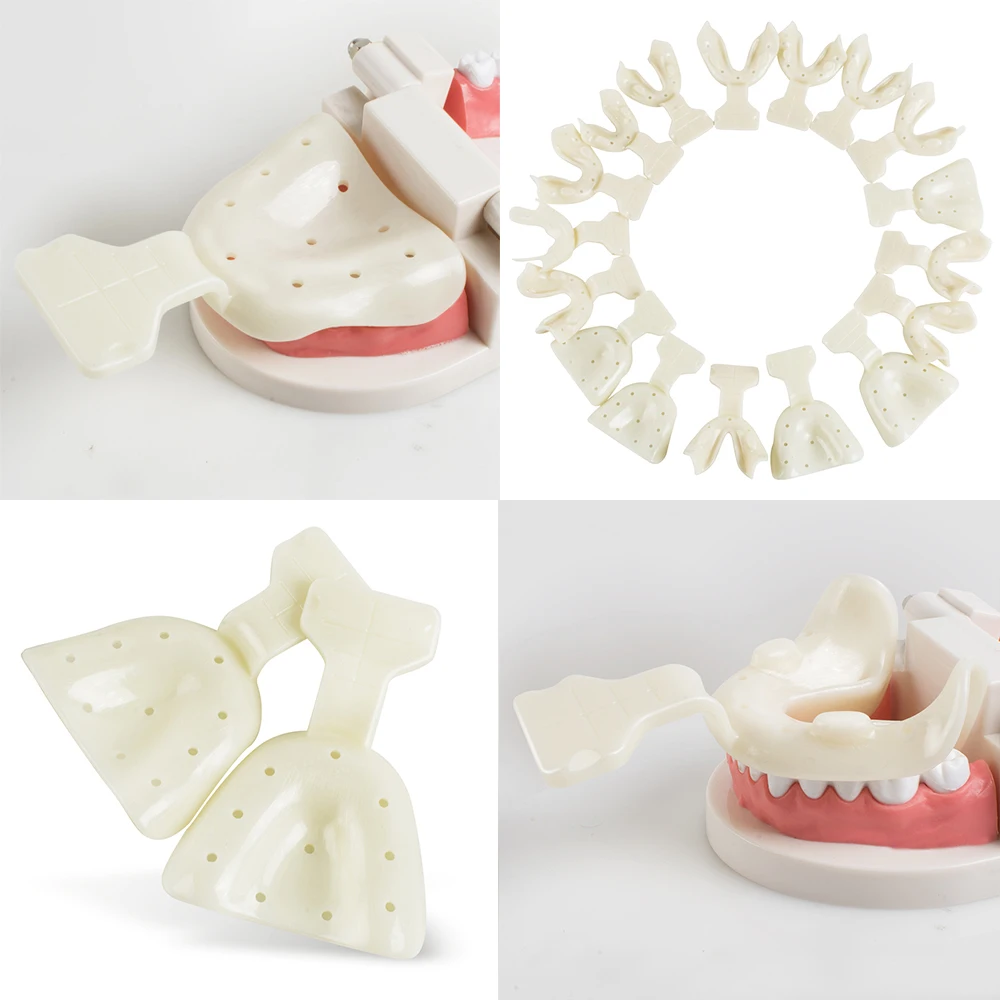 17 шт./компл. зубные оттискные лотки подставка для зубов из автоклавируемой ткани