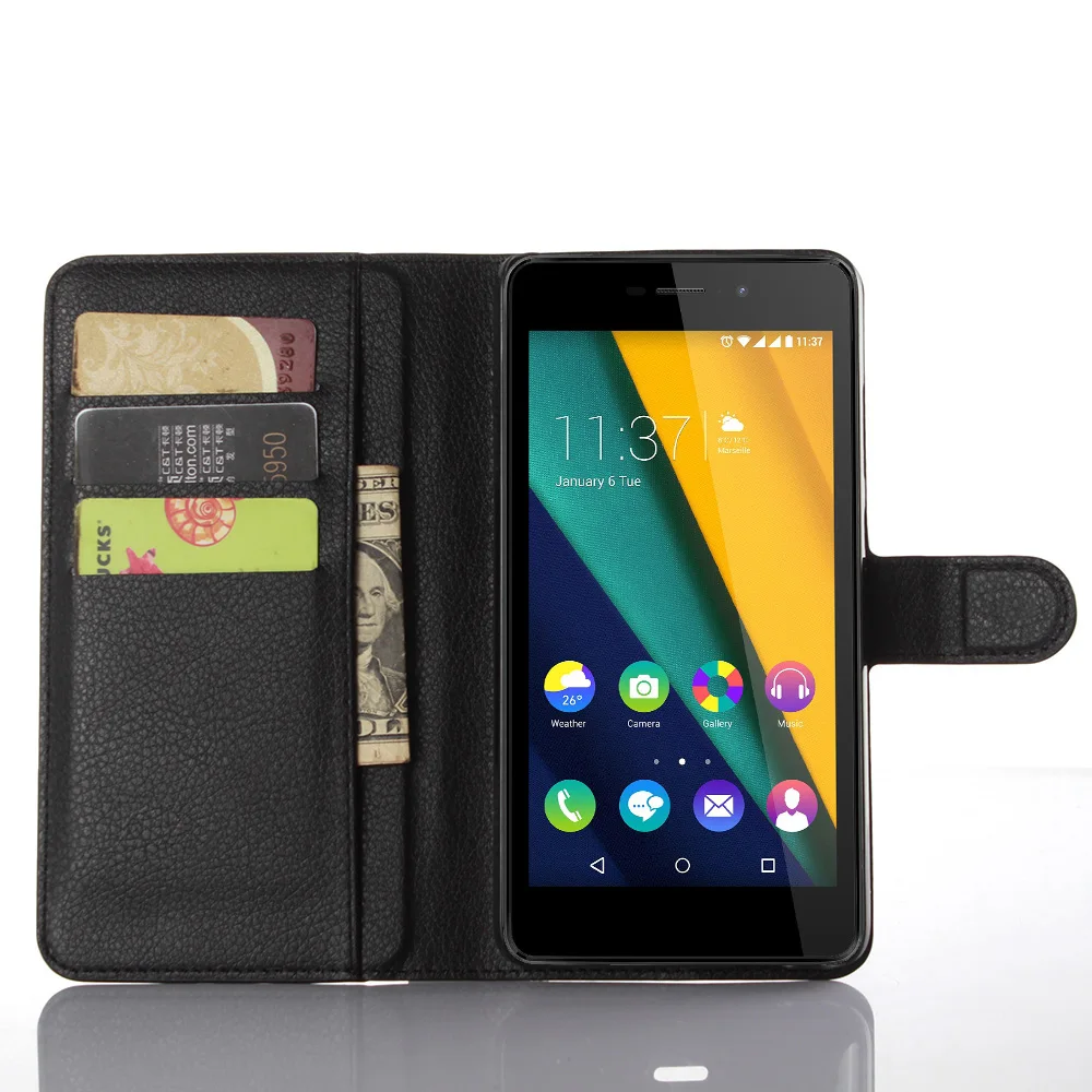 Ретро кошелек кожаный чехол для Wiko мякотью FAB 4 г книга Стиль с держателей карт