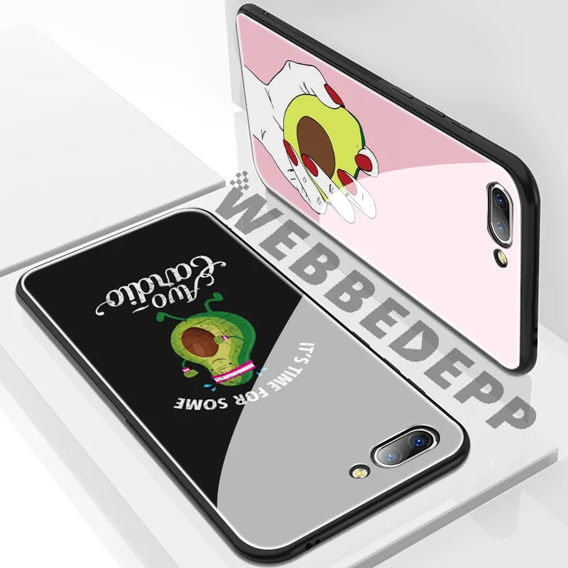 WEBBEDEPP Avo Cardio чехол из закаленного стекла авокадо для Huawei Mate 20 P20 P10 P Smart 2019 2018 и Honor 10 9
