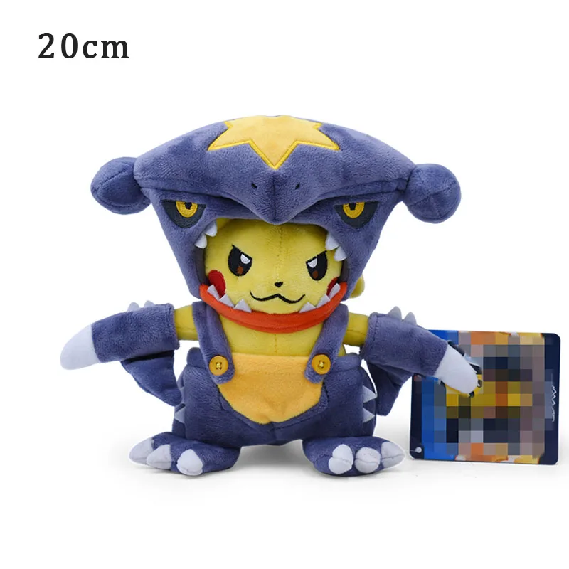 7 видов стилей плюшевая игрушка Пикачу Косплей Charizard Snorlax Garchomp Ampharos Tyranitar Hydreigon мягкие куклы животных детская игрушка