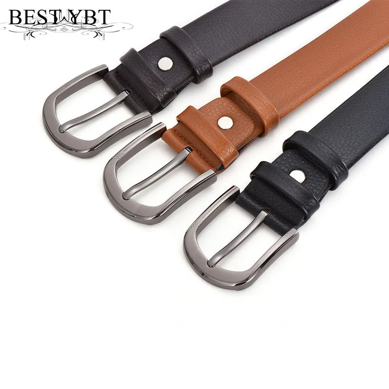 

Best YBT Men Belt Imitation leather Alloy Pin Buckle Belt Business Affaris Simple Fashion Casual High Quality New Arrive Belt