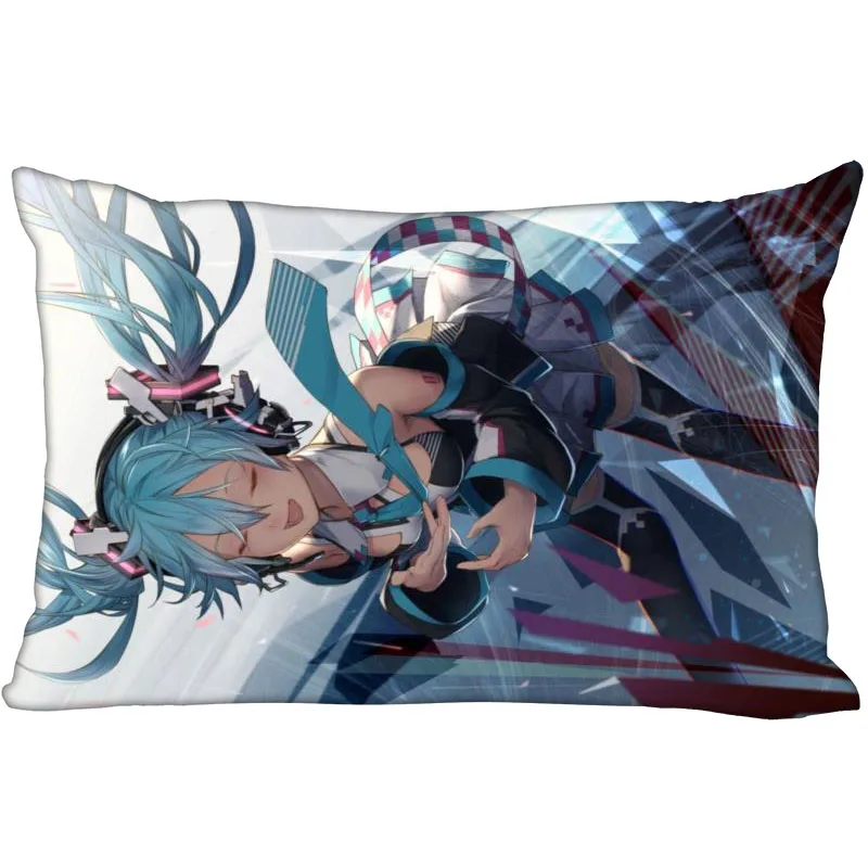 12 Горячая Hatsune Подушка «Мику Хацунэ» крышка спальни для дома или офиса, декоративные наволочки прямоугольная Подушка на молнии Чехлы Атласная ткань не выцветает - Цвет: 12