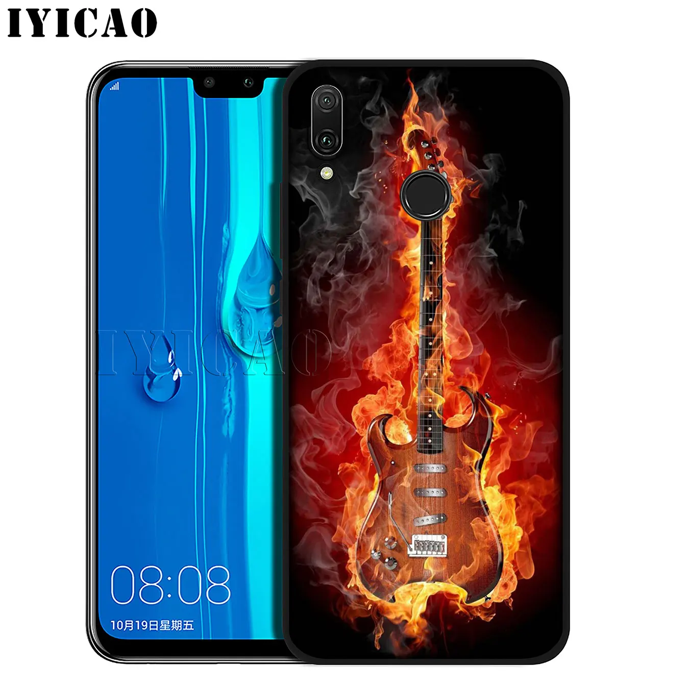 Роскошный мягкий силиконовый чехол для телефона IYICAO Music guitar DJ Huawei Mate 30 20 10 Pro Lite Nova