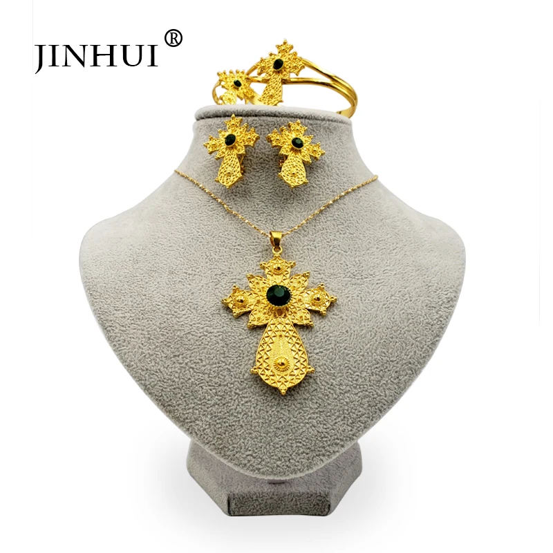 JIN HUI, новинка 2019, комплекты ювелирных изделий, нигерийский Дубай, Модные Ювелирные наборы, Африканский золотой цвет, Свадебный комплект, вечерние Подарки для женщин