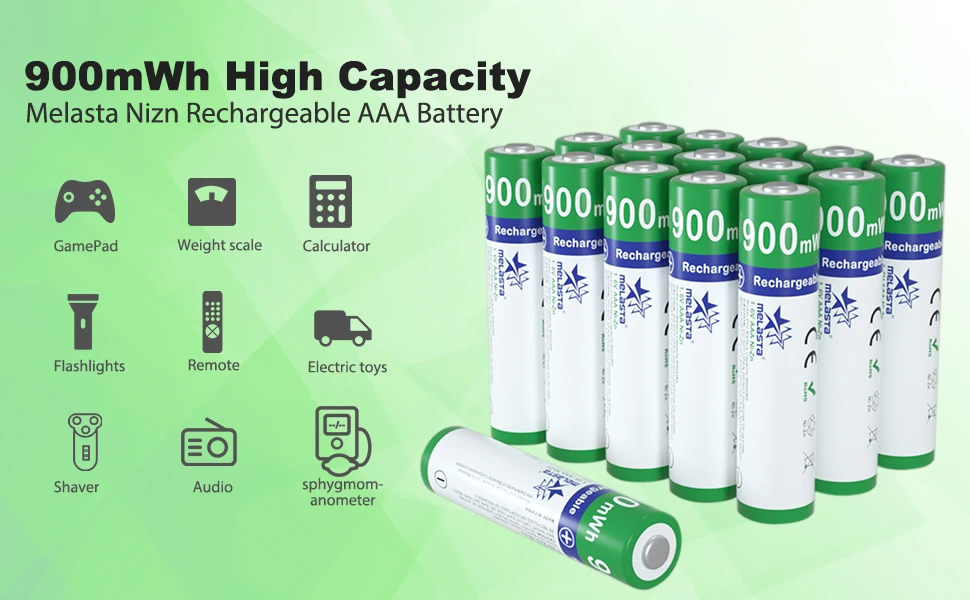 Melasta 4 шт. AAA 900mWh 1,65 в Ni-Zn перезаряжаемая NIZN батарея+ 1 умный светодиодный USB зарядное устройство для цифровой камеры игрушки CD плееры часы