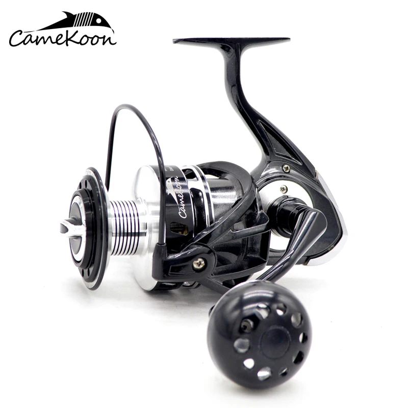 

CAMEKOON Spinning Fishing Reel 12+1 Ball Bearings 35KG Carbon Fibre Drag Full Metal Manufacture Saltwater Fishing