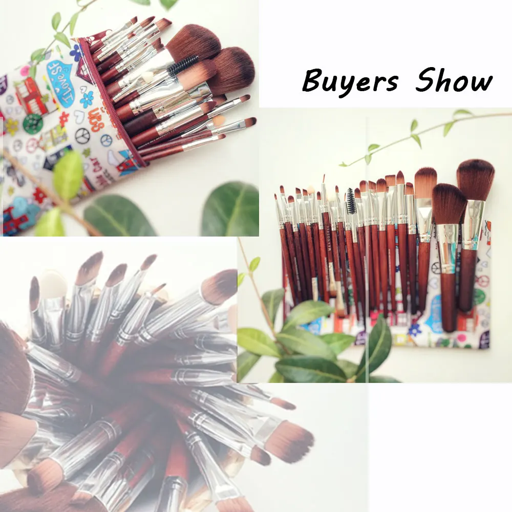 Набор кистей для макияжа 22 шт. хайлайтер тени глаз пудра контурный консилер