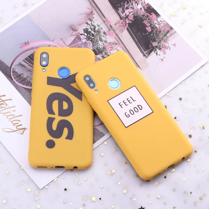 Силиконовый чехол для Samsung A41 S8 S9 S10 S10e S20 Plus Note 8 9 10 A7 A8 Feel Good Vibes Girl YES Candy|Бамперы| |