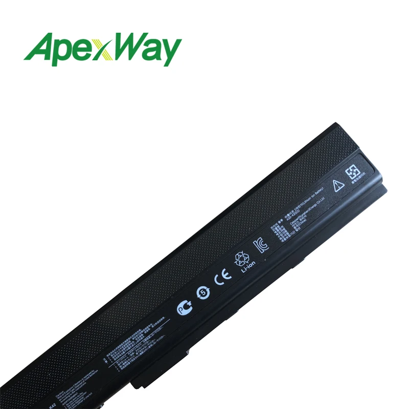 Apexway 6600 мАч новый ноутбук Батарея A31 K52 A41 A32 A42 для Asus A52 A52F A52J B53 K42 K42F K52F K52J K52JC