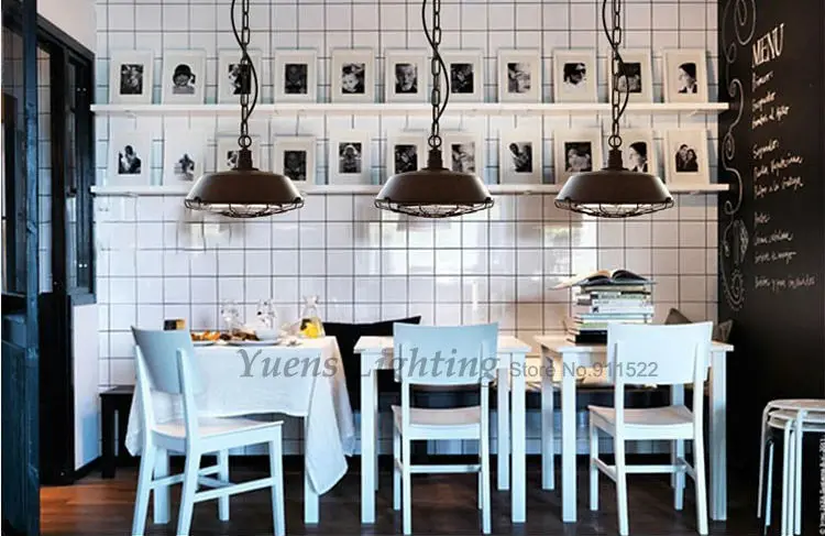 Скандинавская ретро-лампа диаметром 36 см в стиле кантри винтажная классическая